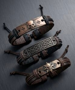 Pulseras de cuerina 2