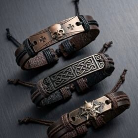 Pulseras de cuerina 2