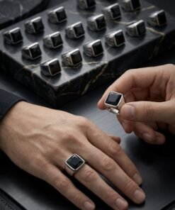 Anillo de Acero Plateado Premium 6