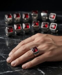 Anillo de Acero Plateado Premium 1