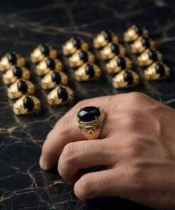 Anillo de Acero Dorado Premium 2
