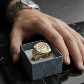 Anillo Rolex A1 Strass con Cajita