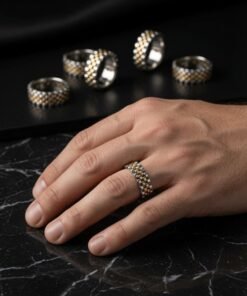 Anillo de Acero Combinado Premium 7