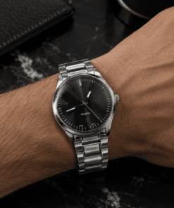 Reloj Elite Silver Black