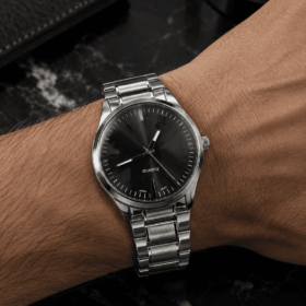 Reloj Elite Silver Black