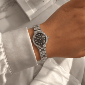 Reloj Amelie Silver Black