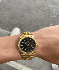 Reloj Rolex Datejust FB Gold Black AA