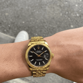 Reloj Rolex Datejust FB Gold Black AA