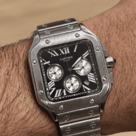 Reloj Cartier Santos 100 Black Dial AAA
