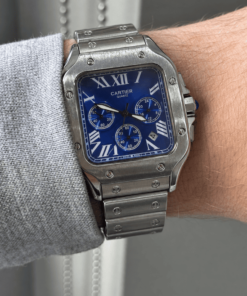 Reloj Cartier Santos 100 Blue Dial AAA