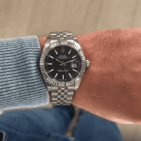 Reloj Rolex Datejust FB Silver Black AA